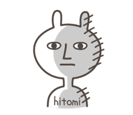 HITOMI's basic pack,cute rabbit sticker #13430487