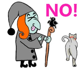 Witch Leslie lives in next door sticker #13430746