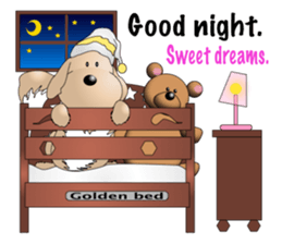 Every day with Golden Retriever 2nd. Eng sticker #13431986