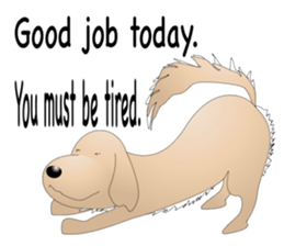 Every day with Golden Retriever 2nd. Eng sticker #13431988