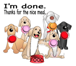 Every day with Golden Retriever 2nd. Eng sticker #13431990