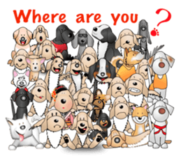 Every day with Golden Retriever 2nd. Eng sticker #13431991