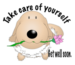 Every day with Golden Retriever 2nd. Eng sticker #13431993