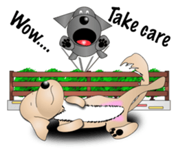 Every day with Golden Retriever 2nd. Eng sticker #13431994