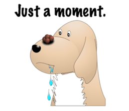 Every day with Golden Retriever 2nd. Eng sticker #13431995