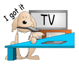 Every day with Golden Retriever 2nd. Eng sticker #13432000