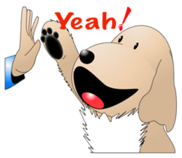 Every day with Golden Retriever 2nd. Eng sticker #13432003