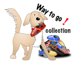 Every day with Golden Retriever 2nd. Eng sticker #13432004