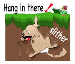 Every day with Golden Retriever 2nd. Eng sticker #13432006