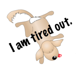 Every day with Golden Retriever 2nd. Eng sticker #13432010