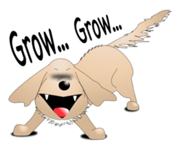 Every day with Golden Retriever 2nd. Eng sticker #13432011