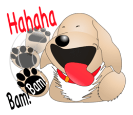 Every day with Golden Retriever 2nd. Eng sticker #13432014