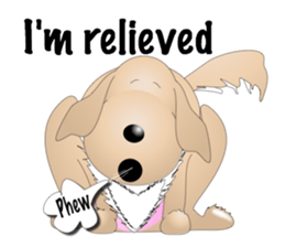 Every day with Golden Retriever 2nd. Eng sticker #13432018