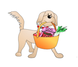 Every day with Golden Retriever 2nd. Eng sticker #13432020