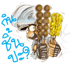 Big Bike Cartoon pencil sketch sticker #13432271