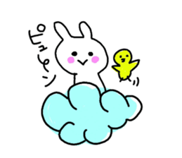 pretty rabbit yun sticker #13432471