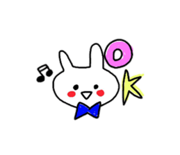 pretty rabbit yun sticker #13432479