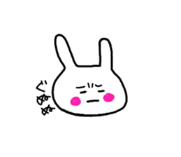 pretty rabbit yun sticker #13432484