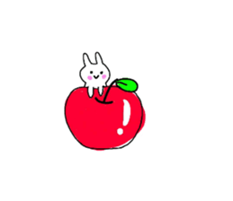 pretty rabbit yun sticker #13432490