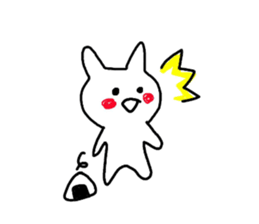 pretty rabbit yun sticker #13432493