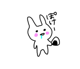 pretty rabbit yun sticker #13432496