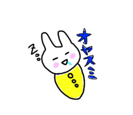 pretty rabbit yun sticker #13432497