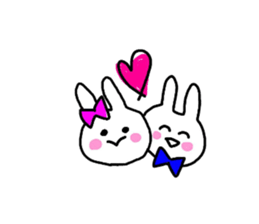 pretty rabbit yun sticker #13432499