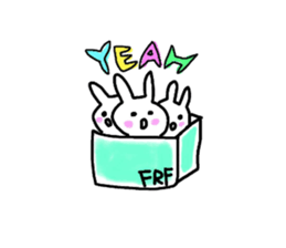 pretty rabbit yun sticker #13432500