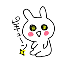 pretty rabbit yun sticker #13432504