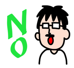 glasses with beard(your face series) sticker #13434511