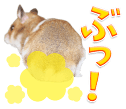 Cute hamster japanese sticker #13435196