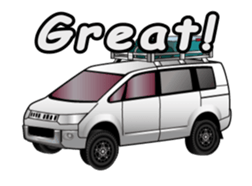 4WD off-road car animation sticker #13435527