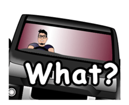 4WD off-road car animation sticker #13435546