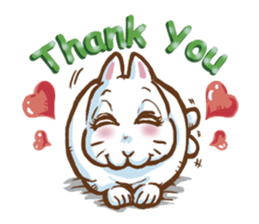 hotot bunny sticker #13435555