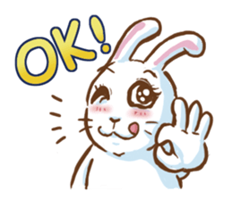 hotot bunny sticker #13435562