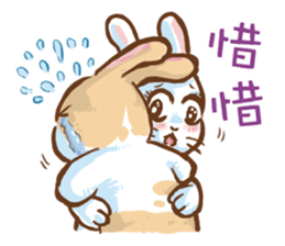 hotot bunny sticker #13435582