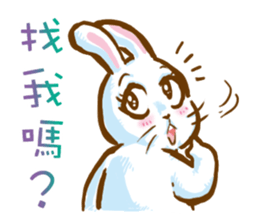 hotot bunny sticker #13435584