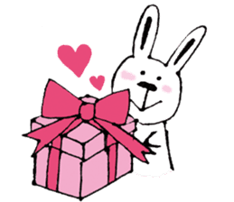 A cat and a rabbit and bear cute loosely sticker #13436677