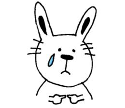 A cat and a rabbit and bear cute loosely sticker #13436685