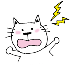 A cat and a rabbit and bear cute loosely sticker #13436687