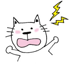 A cat and a rabbit and bear cute loosely sticker #13436687