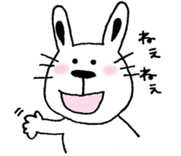 A cat and a rabbit and bear cute loosely sticker #13436690