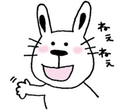 A cat and a rabbit and bear cute loosely sticker #13436690