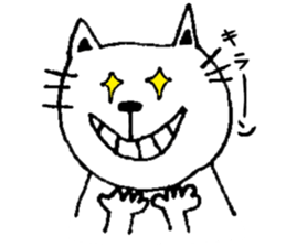 A cat and a rabbit and bear cute loosely sticker #13436692