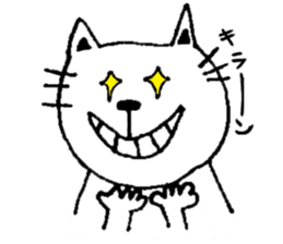 A cat and a rabbit and bear cute loosely sticker #13436692