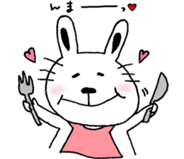 A cat and a rabbit and bear cute loosely sticker #13436696