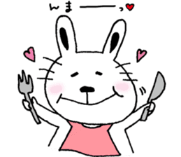 A cat and a rabbit and bear cute loosely sticker #13436696