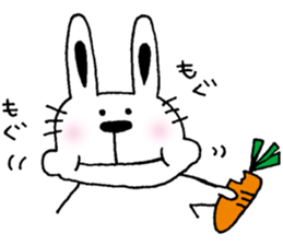 A cat and a rabbit and bear cute loosely sticker #13436697