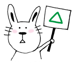 A cat and a rabbit and bear cute loosely sticker #13436703
