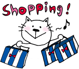 A cat and a rabbit and bear cute loosely sticker #13436705